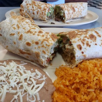 Mannys Burrito Express - 2 king burritos: one steak one chicharrón - Mexican Near Me - Schaumburg, Illinois