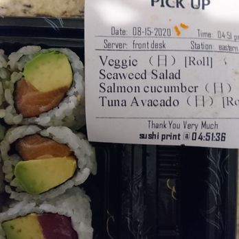 Eastern Dragon - As you can see, the salmon roll has avocado instead of cucumber. - Japanese Near Me - Quakertown, Pennsylvania