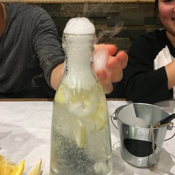 On The Hook - After eating, they give you this pitcher with soap, water, lemons and add some dry ice to wash your hands! - Cajun/Creole Near Me - Brea, California On The Hook - After eating, they give you this pitcher with soap, water, lemons and add some dry ice to wash your hands! - Cajun/Creole Near Me - Brea, California