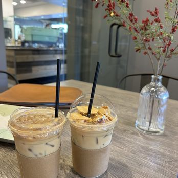 The Mugs - Vanilla latte and Dalgona Latte - Coffee & Tea Near Me - Irvine, California
