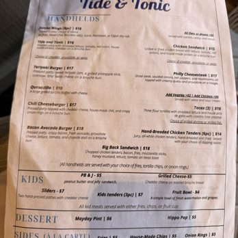 Tide & Tonic - Menu 2 - Tapas/Small Plates Near Me - Fruit Cove, Florida Tide & Tonic - Menu 2 - Tapas/Small Plates Near Me - Fruit Cove, Florida