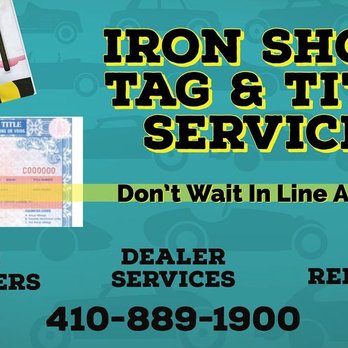 Iron Shore Tag & Title - Registration Services Near Me - Baltimore, Maryland Iron Shore Tag & Title - Registration Services Near Me - Baltimore, Maryland