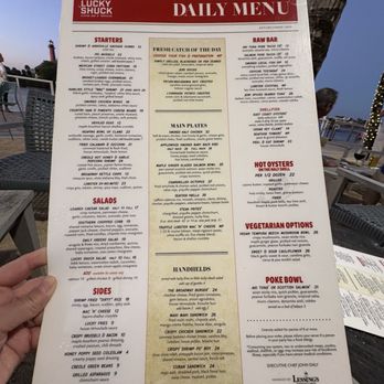 Lucky Shuck - Menu - Seafood Near Me - Jupiter, Florida