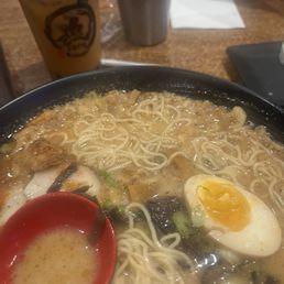 The Black garlic ramen was delicious The Black garlic ramen was delicious