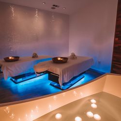 Ole Henriksen Face & Body Spa - Couples suite for massages and soaking tub.