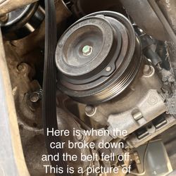 A&B Car Experts - The AC compressor intact when I broke down before the vehicle had to be towed back to the establishment