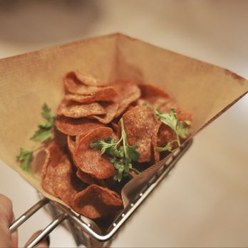 Gallery Bar & Grill - Pepperoni Chips. Literally crispy pepperoni slices dusted with parsley and served with ranch. - Cocktail Bars Near Me - Los Angeles, California