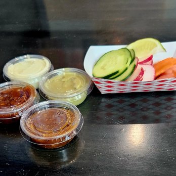El Rey Express - Salsas and items from the salsa bar. - Mexican Near Me - Colton, California