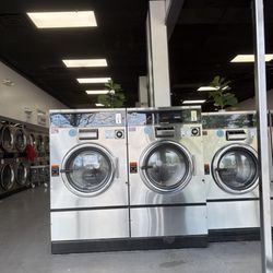 The Launderette - Washers to right and dryers to left.