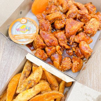 WingsUp! - a box of chicken wings and fries - Chicken Wings Near Me - Mississauga, Ontario