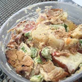 Mitchell Delicatessen - Potato salad worn Benton's bacon. Just ok. Bacon was not crispy at all. - Delis Near Me - Nashville, Tennessee
