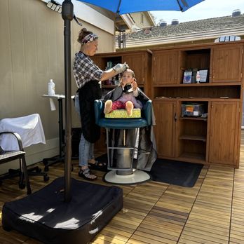 Organic Lice Guru - Patio area for service with my toddler - Lice Services Near Me Organic Lice Guru - Patio area for service with my toddler - Lice Services Near Me