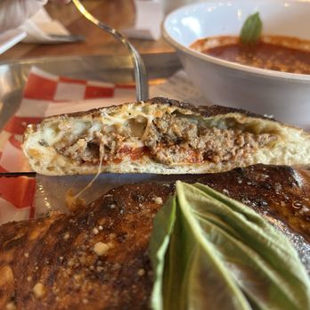 Forno Napoli - Inside view of the meatball calzone - Pizza Near Me - Buffalo, New York