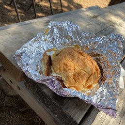 Croissant With Two Eggs & Cheese + bacon
