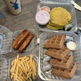 Matcha Green Tea Pancake Ube Waffle Pork Belly Truffle Fries Matcha Green Tea Pancake Ube Waffle Pork Belly Truffle Fries