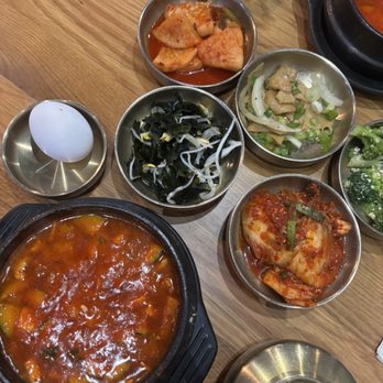 Tang Jip - sundubu jjigae (spicy tofu soup) level extra spicy - Korean Near Me - Concord, California