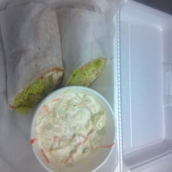 Dips & Dogs - Chicken wrap and coleslaw - American Near Me - New Paris, Indiana Dips & Dogs - Chicken wrap and coleslaw - American Near Me - New Paris, Indiana