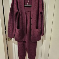 Signature knit jogger and cardigan originally $778, paid $178 after all disounts!