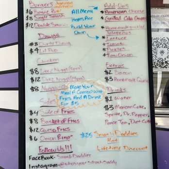 Smash Daddies - Menu - Burgers Near Me - Elgin, Texas