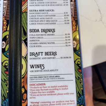 The Dream Tacos - Menú - Cocktail Bars Near Me - Plano, Texas The Dream Tacos - Menú - Cocktail Bars Near Me - Plano, Texas