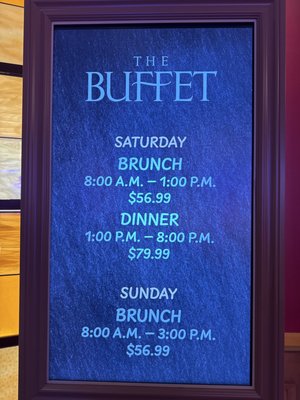 Menu photo 1 The Buffet at Bellagio Las Vegas, NV Menu photo 1 The Buffet at Bellagio Las Vegas, NV