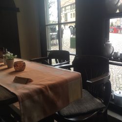 Café am Finkenherd - Blick von Innen durch die Fenster