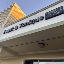 Exterior outside entrance of Toast & Tonique - Signage - Newark, California Exterior outside entrance of Toast & Tonique - Signage - Newark, California