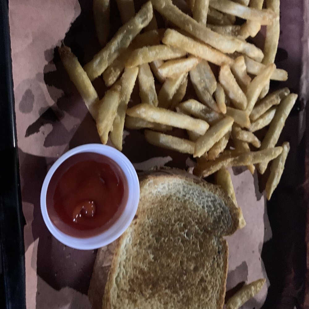 Grilled cheese and fries Grilled cheese and fries