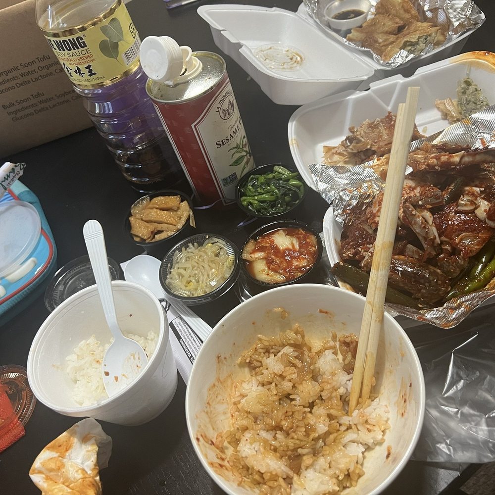 ABC Tofu House - E9. Spicy Raw Crab A1-2. Assorted Dumpling - Korean Near Me - Reseda, California