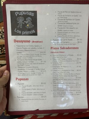 Menu photo 3 Pupusas Los Primos Las Vegas, NV Menu photo 3 Pupusas Los Primos Las Vegas, NV