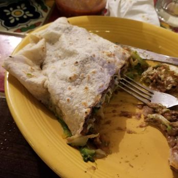 Zacatecas Cafe - Cut the burrito in half - Mexican Near Me - Riverside, California