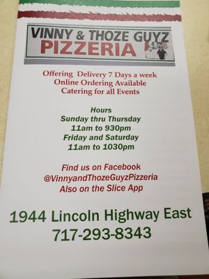 Vinny and ThozeGuyz Pizzeria by null