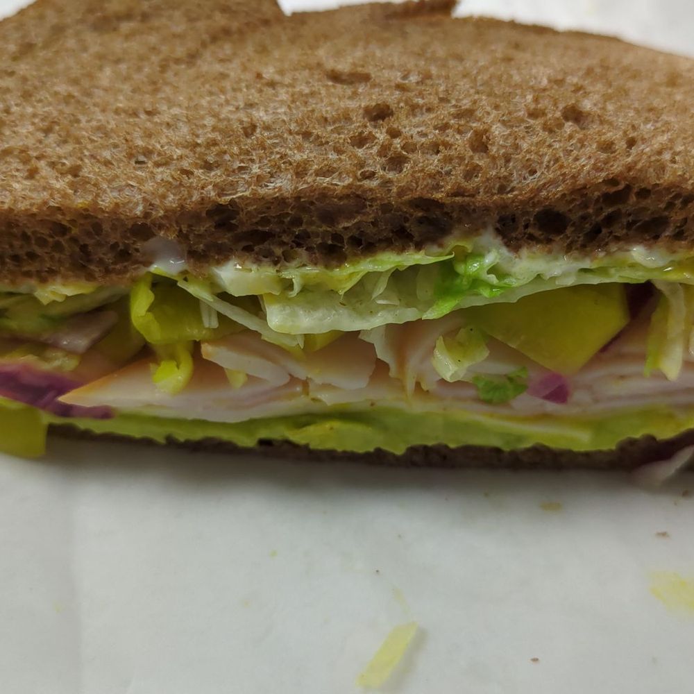 Turkey Avocado with Swiss in Squaw Turkey Avocado with Swiss in Squaw