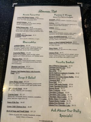 Menu photo 3 Limonata Cafe Albuquerque, NM