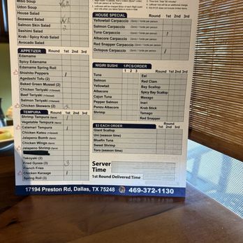 Harutaka Sushi - Lunch Menu - Sushi Bars Near Me - Dallas, Texas Harutaka Sushi - Lunch Menu - Sushi Bars Near Me - Dallas, Texas