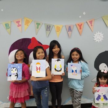 Palette Station - Finished penguin paintings - Art Classes Near Me - Santa Ana, California Palette Station - Finished penguin paintings - Art Classes Near Me - Santa Ana, California