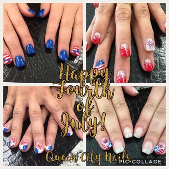 Queen City Nails - Fourth of July designs - Nail Salons Near Me - Barre, Vermont