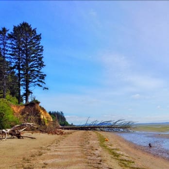 Bay Center / Willapa Bay KOA - Beach view, Willapa Bay. - Campgrounds Near Me - South Bend, Washington