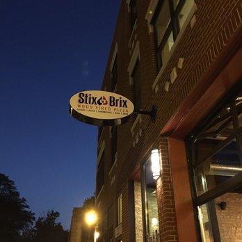 Stix n Brix Pizza + Cafe - Nice outdoor patio with big garage door going inside! - Pizza Near Me - Chicago, Illinois Stix n Brix Pizza + Cafe - Nice outdoor patio with big garage door going inside! - Pizza Near Me - Chicago, Illinois