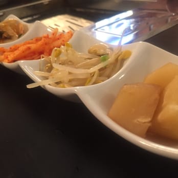 Korean Bbq Town - Appetizer with the table bbq - Korean Near Me - St Catharines, Ontario