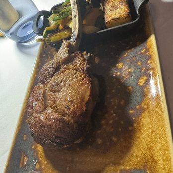 87 Sussex - Omg hubby had the Butcher Block Special a 14 oz perfectly grilled veal chop w layered potato + veggies! - New American Near Me - Jersey City, New Jersey 87 Sussex - Omg hubby had the Butcher Block Special a 14 oz perfectly grilled veal chop w layered potato + veggies! - New American Near Me - Jersey City, New Jersey