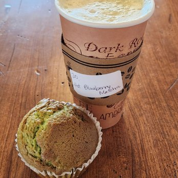 Crosslake Coffee - Pistachio walnut muffin & very rich, complex, 20 oz, $6 blueberry matcha latte. - Coffee & Tea Near Me - Crosslake, Minnesota Crosslake Coffee - Pistachio walnut muffin & very rich, complex, 20 oz, $6 blueberry matcha latte. - Coffee & Tea Near Me - Crosslake, Minnesota