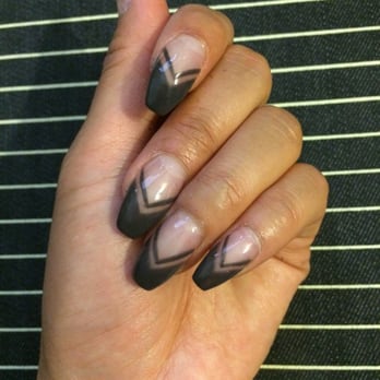 City Nails - Negative space coffin nails - Nail Salons Near Me - Fremont, California City Nails - Negative space coffin nails - Nail Salons Near Me - Fremont, California