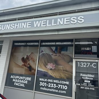 Sunshine Wellness - Massage Near Me - Rockville, Maryland