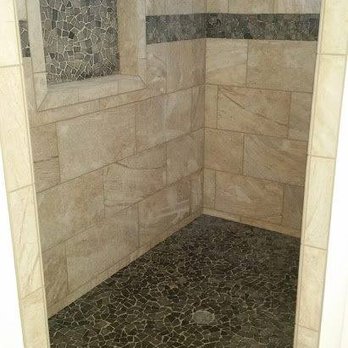 Custom Cuts Tile and Stone - a corner shower - Flooring Near Me Custom Cuts Tile and Stone - a corner shower - Flooring Near Me