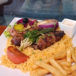 Beef kofta platter