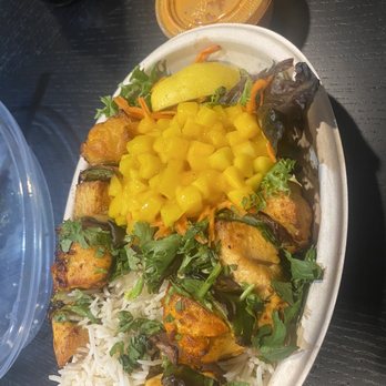 Tikka Shack Indian Grub - Mango chicken bowl - Indian Near Me - Charlotte, North Carolina Tikka Shack Indian Grub - Mango chicken bowl - Indian Near Me - Charlotte, North Carolina