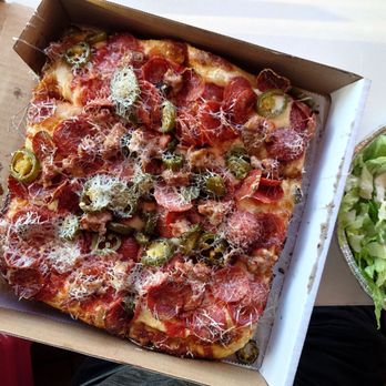 Little Dynamite - Hot Mess (pepperoni, sausage, jalapeños). - Pizza Near Me - Los Angeles, California