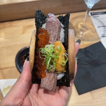 Sugo Hand Roll Bar - Wagyu + Uni + Ikura - Sushi Bars Near Me - Seattle, Washington Sugo Hand Roll Bar - Wagyu + Uni + Ikura - Sushi Bars Near Me - Seattle, Washington