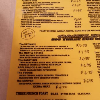 Roman's Cafe - Left side of the breakfast menu - American Near Me - Columbia Heights, Minnesota Roman's Cafe - Left side of the breakfast menu - American Near Me - Columbia Heights, Minnesota